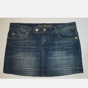 American Eagle Jean Y2K Mini Skirt Size 6